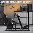 Marada Aluminum Racing Simulator Cockpit With Three Monitor Stand And ...