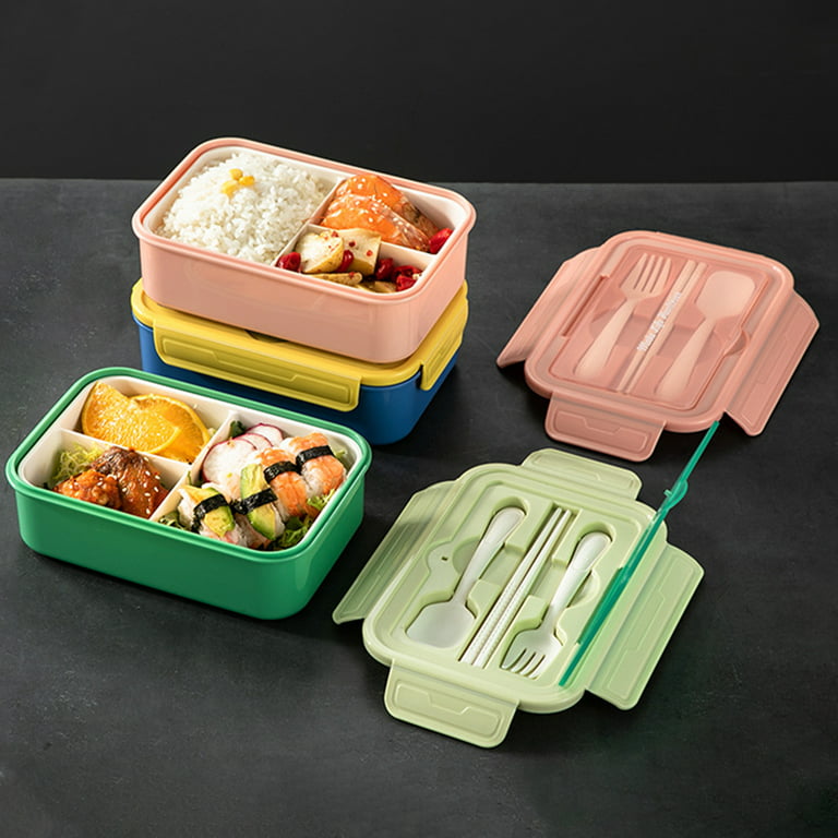 Portable Insulated Lunch Container Set Snack Box -Stainless Steel Thermal  Bento Box Adult Kids Lunch Box with Spoon Fork Upgraded Lunch Bag 