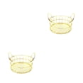 thumbnail image 4 of Contenedor de almacenamiento con asa Matsuzay cesta de maquillaje organizador de aperitivos y alimentos 2Conjunto Oro, 4 of 6