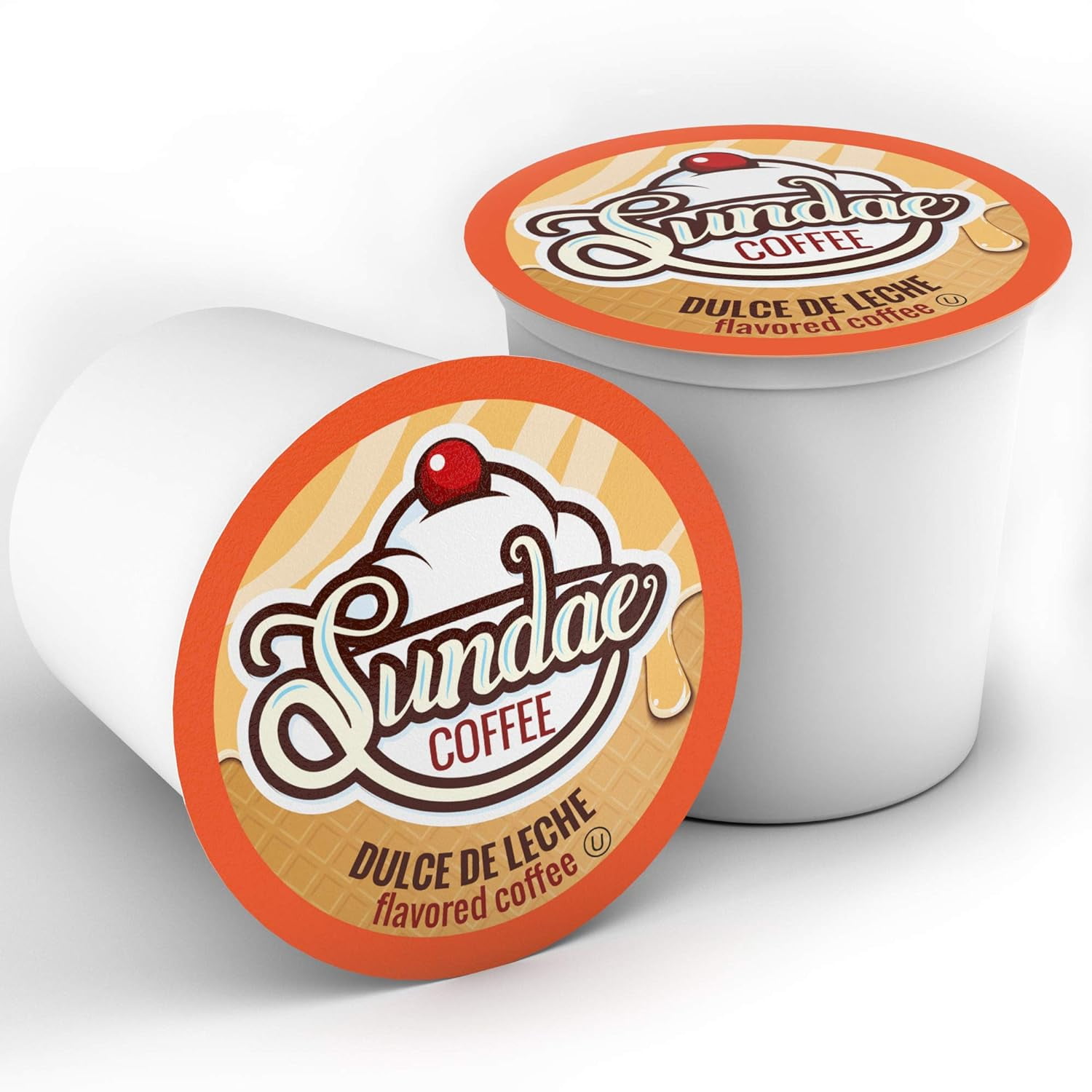 Sundae Ice Cream Flavored Coffee Pods Compatible with Keurig 2.0, Dulce de Leche 48 Count