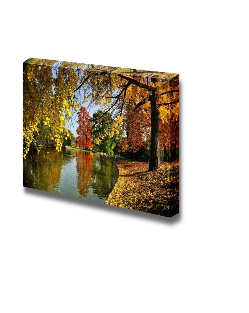 Beautiful Gothic Autumn Cross Giclee Canvas Picture Wall Decoration 