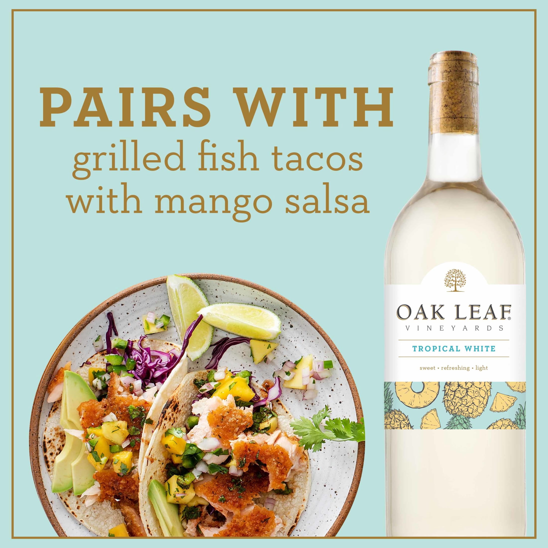 Oak Leaf Vineyards Tropical White, White Wine, 750ml