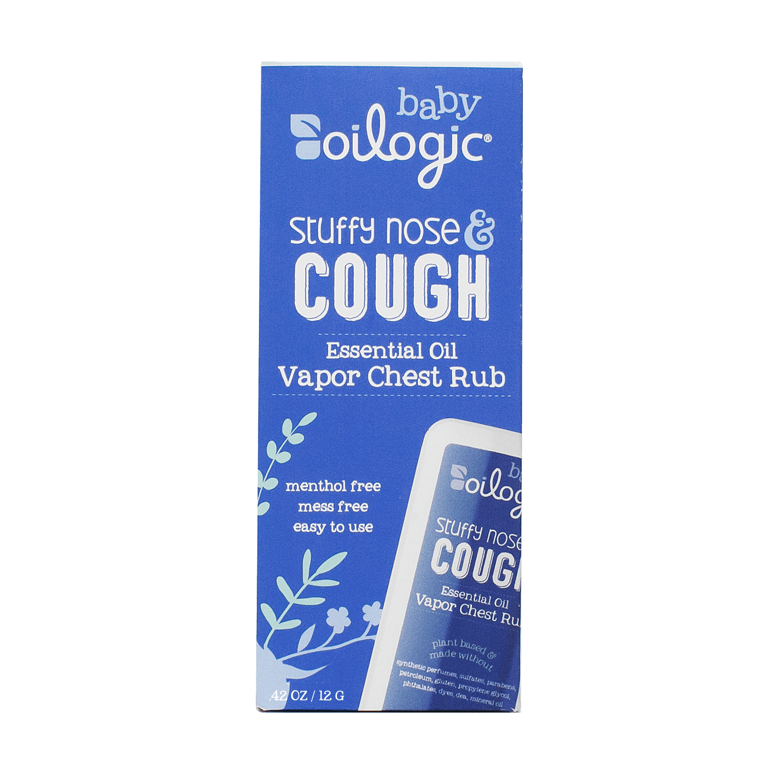 Oilogic Baby Stuffy Nose & Cough Essential Oil Vapor Chest Rub