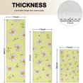 thumbnail image 4 of Lightgreen Daisy Flower White Blooms Pattern Kitchen Rugs Sets Of 3,Kitchen Runner Rugs Non Skid Washable,Decorative Kitchen Floor Mats for Kitchen,Sink,Laundry,17"x30"+ 17"x47" + 17"x59", 4 of 6