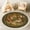 Color 4, variant on Washable Non Slip 3ft Round Rug, Cute Woodland Animals Green Gingham Border Inspirational Message Nursery Rug with Tassels Carpet for Bedroom Living Room Playroom Tent rug Tent Castle