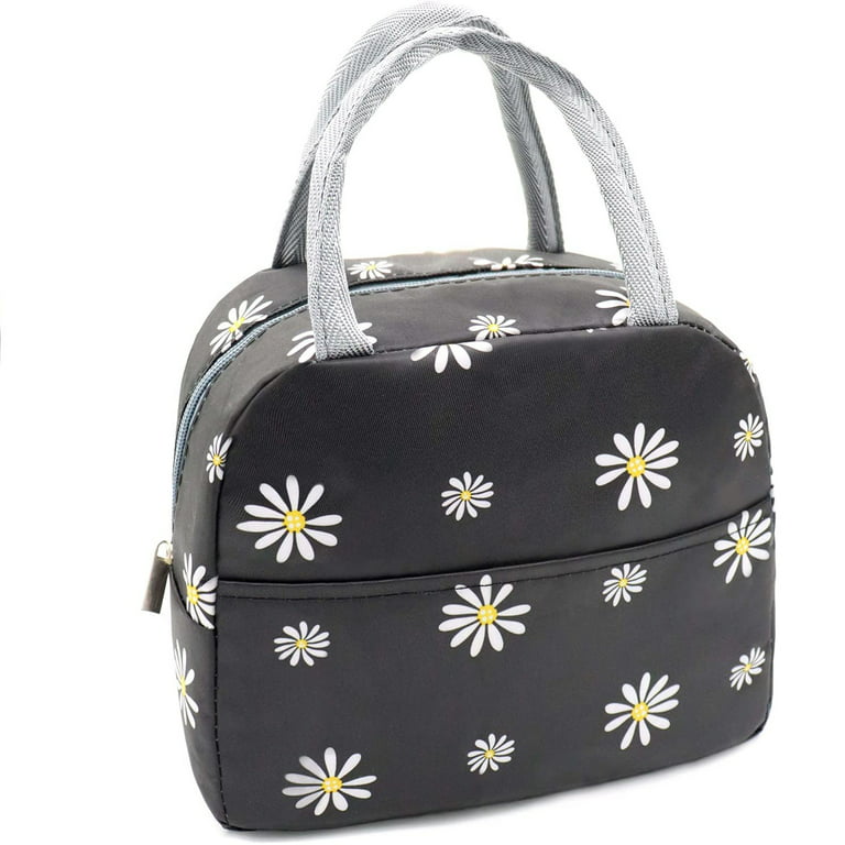  Ucsaxue Purple Daisy Flower Lunch Bag Small Insulated