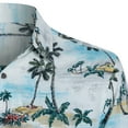 thumbnail image 4 of Campia Men's Rayon Print Shirt Big and Tall (Aqua - 96824, L), 4 of 6