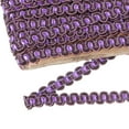 thumbnail image 3 of 13 Yards Gimp Braid Trim, 3/8 inch Wide Curtain Fabric Trim，Upholstery Trim for Sewing DIY Crafts Purple, 3 of 6