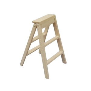 SHISUYAN 1Pack Mini Ladder Beige Wood Foldable Durable Safe Nontoxic For Indoor Play And Outdoor Garden