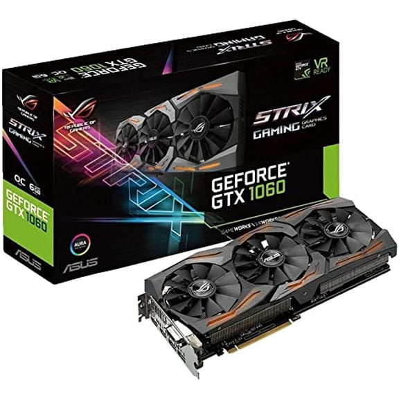 Open Box Asus Strix-Gtx1060-O6G-Gaming Graphics Card - STRIX-GTX1060-O6G-GAMING