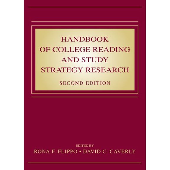 Pre-Owned Handbook of College Reading and Study Strategy Research (Paperback) 0805860010 9780805860016