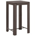 thumbnail image 5 of vidaXL 5 Piece Garden Bar Set with Cushions Poly Rattan Brown, 5 of 5