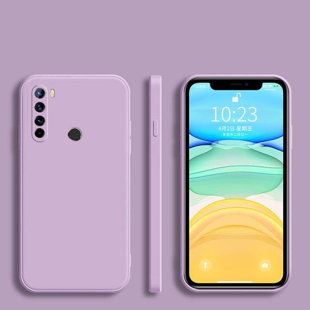 Funda de teléfono de silicona con marco cuadrado a la moda para Xiaomi Redmi Note 8 8T 9 9S 7 6 5 Pro 9A 9C 8A 6A 5A 4A 4X, funda trasera suave mate Tan Jianjun unisex