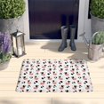 thumbnail image 2 of White Cow Dot Pattern Flannel Non Slip Door Rugs,Washable Door Mats Indoor,Decorative Door Mats,Dirt-Resistant and Absorbent Doormat for Entrance,Bedroom,Kitchen,Bathroom,23.5x16in(60x40cm), 2 of 5