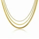 thumbnail image 1 of JeenMata Paquete múltiple de regalo, 3 piezas, collar para mujer, colgante, joyería, regalo, gargantilla, cadena de serpiente, eslabones, collar en capas de moda, collar ajustable, 1 of 5