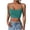 Green, variant on Women's Basic U-Neck Sleeveless Camisole Versatile Spaghetti Strap Cropped Tanks Soft Summer Layering Top