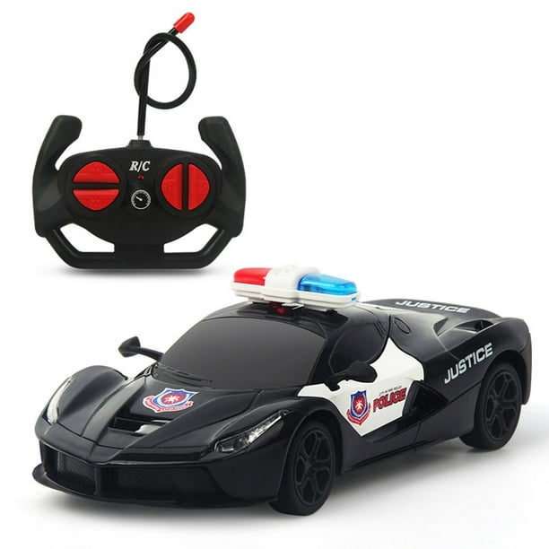 Remote Control Car 1/24 RC Police Car Electric Cop Car Toys for Kids