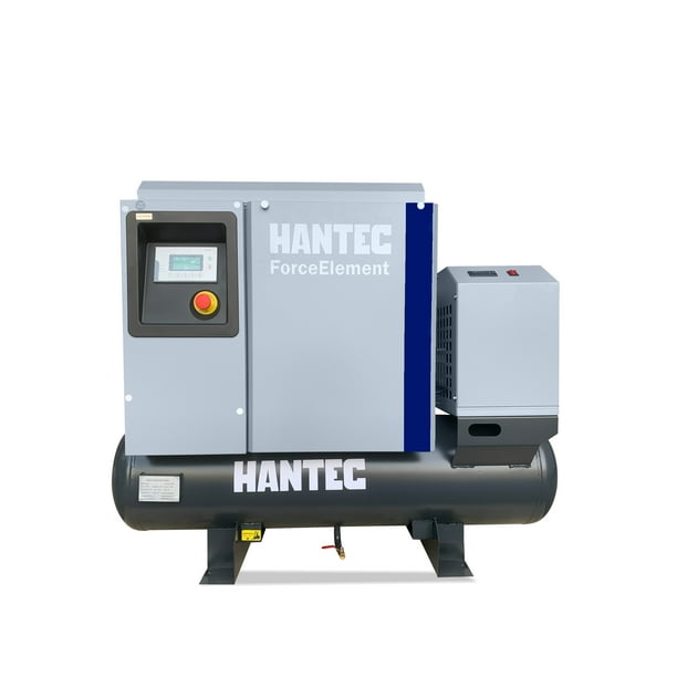 Compresor De Tornillo 3 En 1 De 5hp HANTEC Con Tanque Y Secador