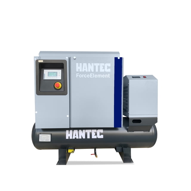 Compresor De Tornillo 3 En 1 De 5hp HANTEC Con Tanque Y Secador