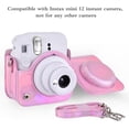 thumbnail image 3 of Mini 12 Instant Camera Case, PU Leather Protective Compact Case Compatible with Instax Mini 12 Instant Camera (Bright Pink), 3 of 7