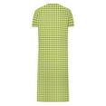 thumbnail image 5 of Tnhcen Women's Plaid Zip-Up Long Robe Flannel Sleepwear with Pockets S-2XL Cozy Loungewear Double-Sided Fleece Pajama Dress Multiple Colors Available, 5 of 7