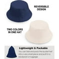 thumbnail image 3 of Oversize XXL Bucket Hat, Extra Large Unisex Reversible Cotton Bucket Hats, Double Side Wear Fishing Hat Summer Sun Hat, 3 of 3