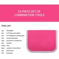 thumbnail image 3 of Women's 23-Piece Pink Tool Set with Pink Nylon Storage Case for DIY and Home Repair, 3 of 5