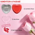 thumbnail image 3 of nipocaio 50 Pcs Moules à Cupcakes avec Couvercles Moules à Crème Brûlée en Aluminium Jetables Rouges, 3 of 5