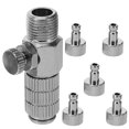 thumbnail image 1 of Greenadscape 1Jgo Conector De Manguera Para Aerógrafo De Cobre Plateado Resistente Y Duradero Para Uso En Casa, 1 of 6