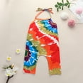 thumbnail image 4 of Fjofpr Toddler Girl Clothes 3T Clearance Toddler Girl Clothes Clearance under $10 Toddler Kids Baby Girls Sleeveless Tie Dyed Romper Jumpsuit Clothes, 4 of 9