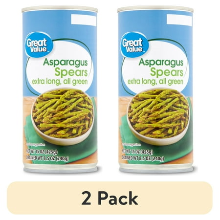 (2 pack) Great Value Asparagus Spears 15 oz