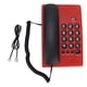 thumbnail image 2 of Teléfono fijo multifuncional con cable y auricular magnético doble para oficina y hotel KXT504, sin batería, color rojo, 2 of 15