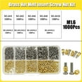 thumbnail image 2 of IM1.4 M1.6 M2 M2.5 M4 M5 M6 Brass Heat Threaded Insert Nut And Stainless Steel Screw Set Knurled Hot Melt Embedded Nut, 2 of 7