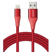 Anker Powerline+ II with lightning connector 6ft Red