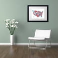 thumbnail image 3 of Trademark Fine Art ''United States Typography Text Map'' by Michael Tompsett 16" x 20" White Matted Black Frame (MT0504-B1620MF), 3 of 4