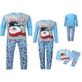 thumbnail image 4 of Famille Correspondant Pyjama de Noël pour Adulte Snowman Sleepwear Coton PJs Hommes Femmes 2 Pièces Pantalons Ensemble, 4 of 9