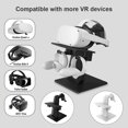 thumbnail image 4 of VR STANDS PLAStic Aurices Pantallador Montaje ajustable con almohadillas admite reemplazo de suministros para Oculus Quest/Quest 2/Rift S Blanco Inevent EL023053-02B, 4 of 7