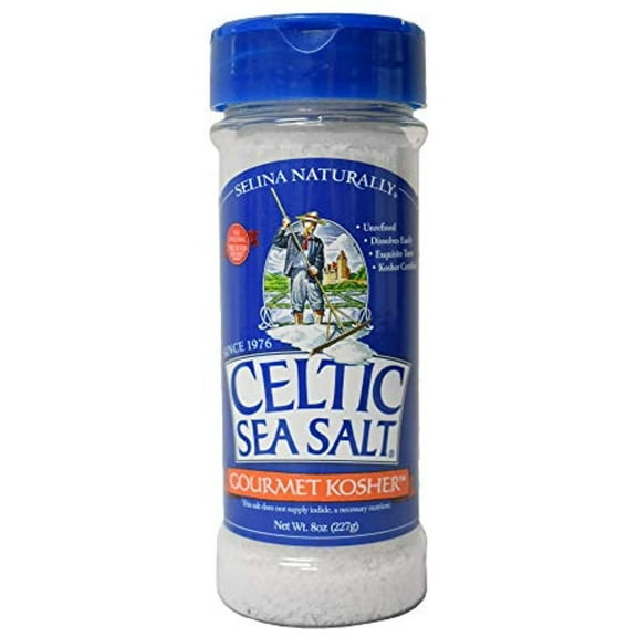 (Pack of 6) Celtic Gourmet Kosher Salt Shaker 8 oz