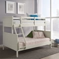 thumbnail image 2 of Pemberly Row Contemporary Wood Off White Twin Over Full Bunk Bed, 2 of 3