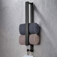 thumbnail image 1 of porte Serviettes Noir Auto-adhsif Salle De Bain Accroche Serviette En Acier Inoxydable Mural Sans Perage Avec Crochet, 1 of 5