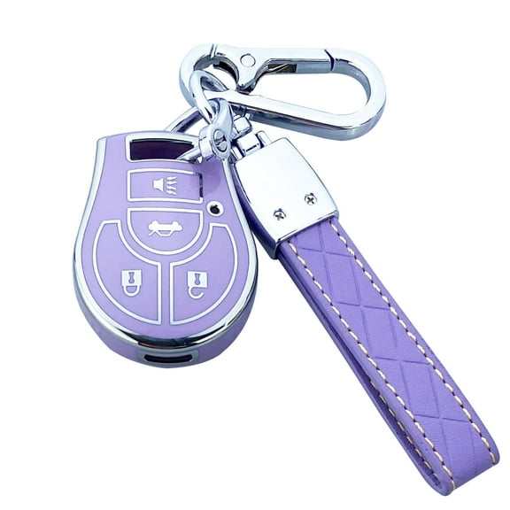 Yuebutor Key Fob Cover Case Compatible with Nissan Altima Armada Cube Maxima 350Z NV1500 NV200 NV2500 NV3500 Rogue Quest Sentra Versa Infiniti FX35 FX45 Accessories
