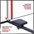 thumbnail image 2 of YUSAZENS Carbon Steel Cable Rowing Machine Multifunctional Full Body Cardio Strength Training Home Gym Fitness Equipment Black Red, 2 of 6