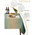 thumbnail image 2 of Green Ombre Table Cloth, Waterproof Tablecloth for Square Tables, Modern Yellow Gradient Farmhouse Art Reusable Washable Fabric Table Cover for Restaurant Kitchen Dining Tables 60"x60", 2 of 9