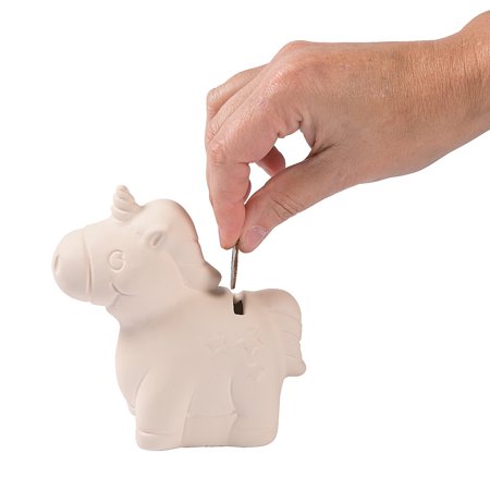 Do It Yourself Ceramic Unicorn Bank 1Dz - Craft Kits - 12 Pieces