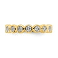 thumbnail image 3 of 14K Yellow Gold Ring Band Eternity Diamond Round Polished 1ct Bezel Set , Size 9, 3 of 4