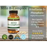 Mito B Complex - Vegan Mito B Complex with 5-MTHF and Adeno B12 - 60 Servings - by Suzy Cohen, RPh
