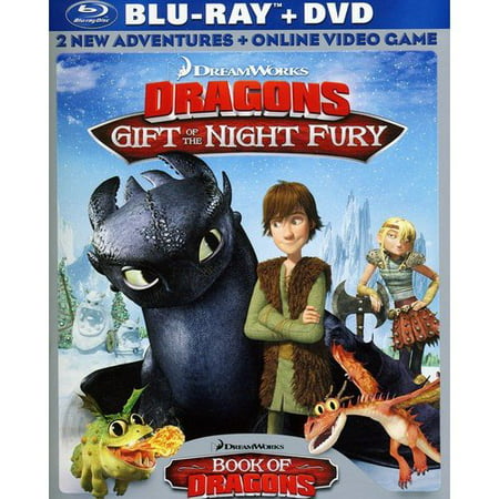 DreamWorks Dragons: Gift Of The Night Fury / Book Of Dragons (Blu-ray + DVD + Online Video Game) (Widescreen)