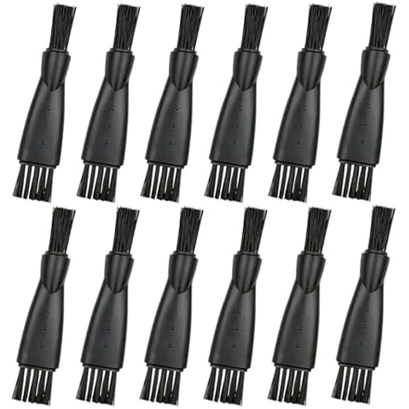 12 Electrical Rakborste, electric Shaver cleaning brushes, Dubbelhuvud Shaving cleaning brushes, Small Brush for Cleaning electric Shaver