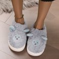 thumbnail image 5 of Vedolay Womens House Slippers Plush Slip On Slipper Flats Comfortable Casual Winter Shoes Grey,41, 5 of 5