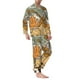 thumbnail image 2 of Fotbe Skeleton Cowboy And Guitar Pijama de Hombre con Estampado de Manga Larga, Conjunto de 2 Piezas, Ropa de Dormir Suave y Cómoda con Bolsillos-XX-Large, 2 of 7